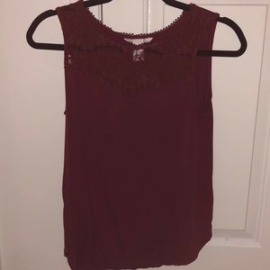Burgundy blouse